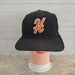 Vintage New Era Pro Model Letter H With Bird Logo Fitted Hat Size 6 7/8